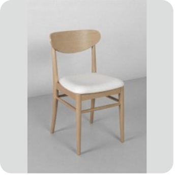 Ropan Seat Cushion Dining Chair